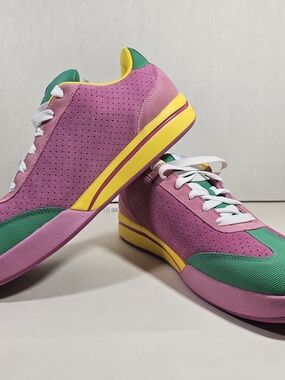 Icecream Pink, Green & Yellow  Low-Top Sneakers Size 12 Mens